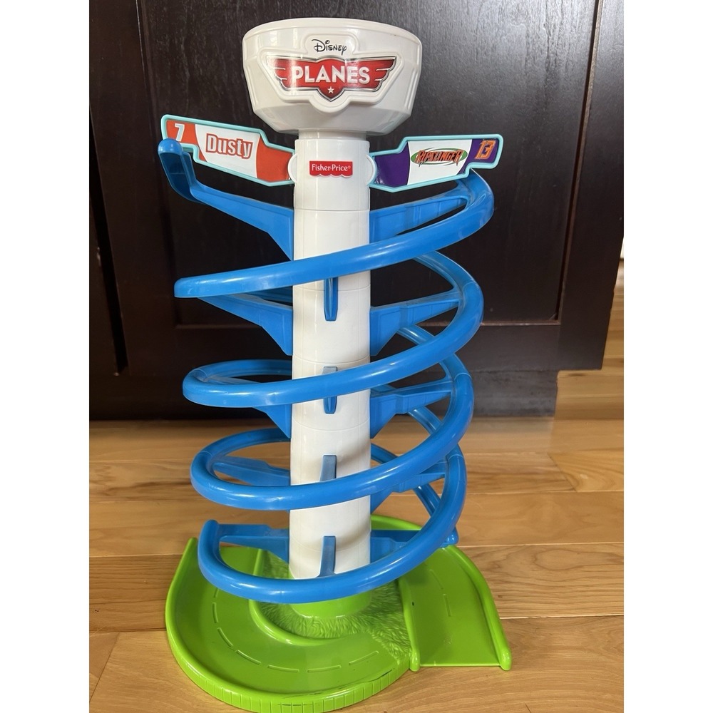 HTF 2012 DISNEY PIXAR PLANES‎ ACTION & SOUND SPIRAL PLANE RACE SET